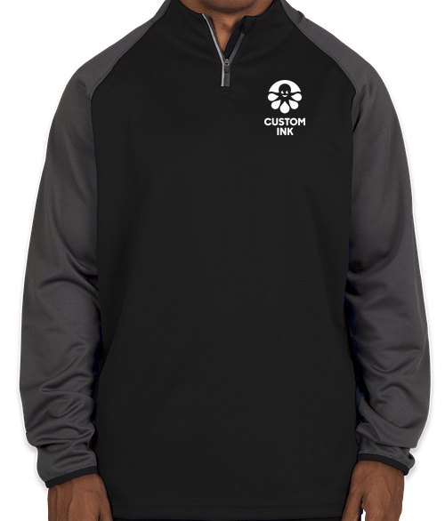 Augusta Reflective Quarter Zip Performance Shirt (Slate / Black)