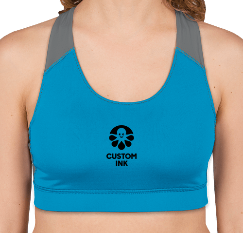 Augusta Women's All Sport Performance Sports Bra (Power Blue / Graphite)