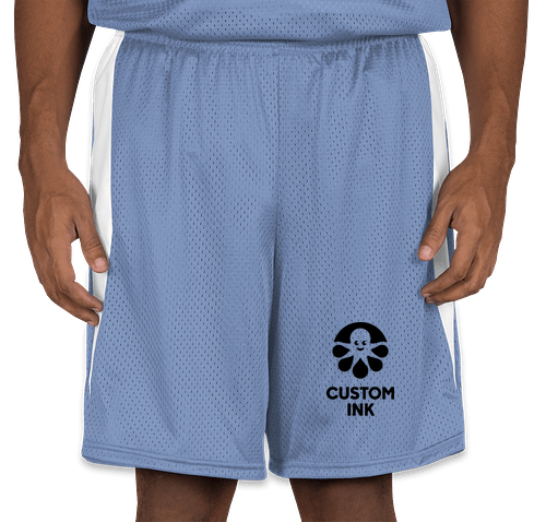 Augusta Top Score Lacrosse Short (Columbia Blue / White)