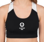 Augusta Women's All Sport Performance Sports Bra (Black / White)