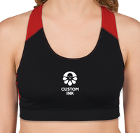 Augusta Women's All Sport Performance Sports Bra (Black / Red)