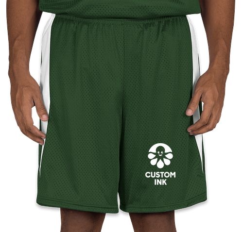 Augusta Top Score Lacrosse Short (Dark Green / White)