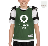 Augusta Youth Reversible Colorblock Practice Pinnie (Dark Green / White)